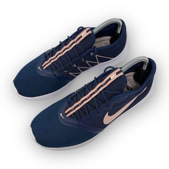 Nike Viale Tech Racer Running Shoes Navy Pink AT4345 400 Women’s Size 9.5 - Picture 2 of 9
